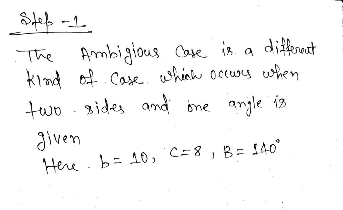 Trigonometry homework question answer, step 1, image 1